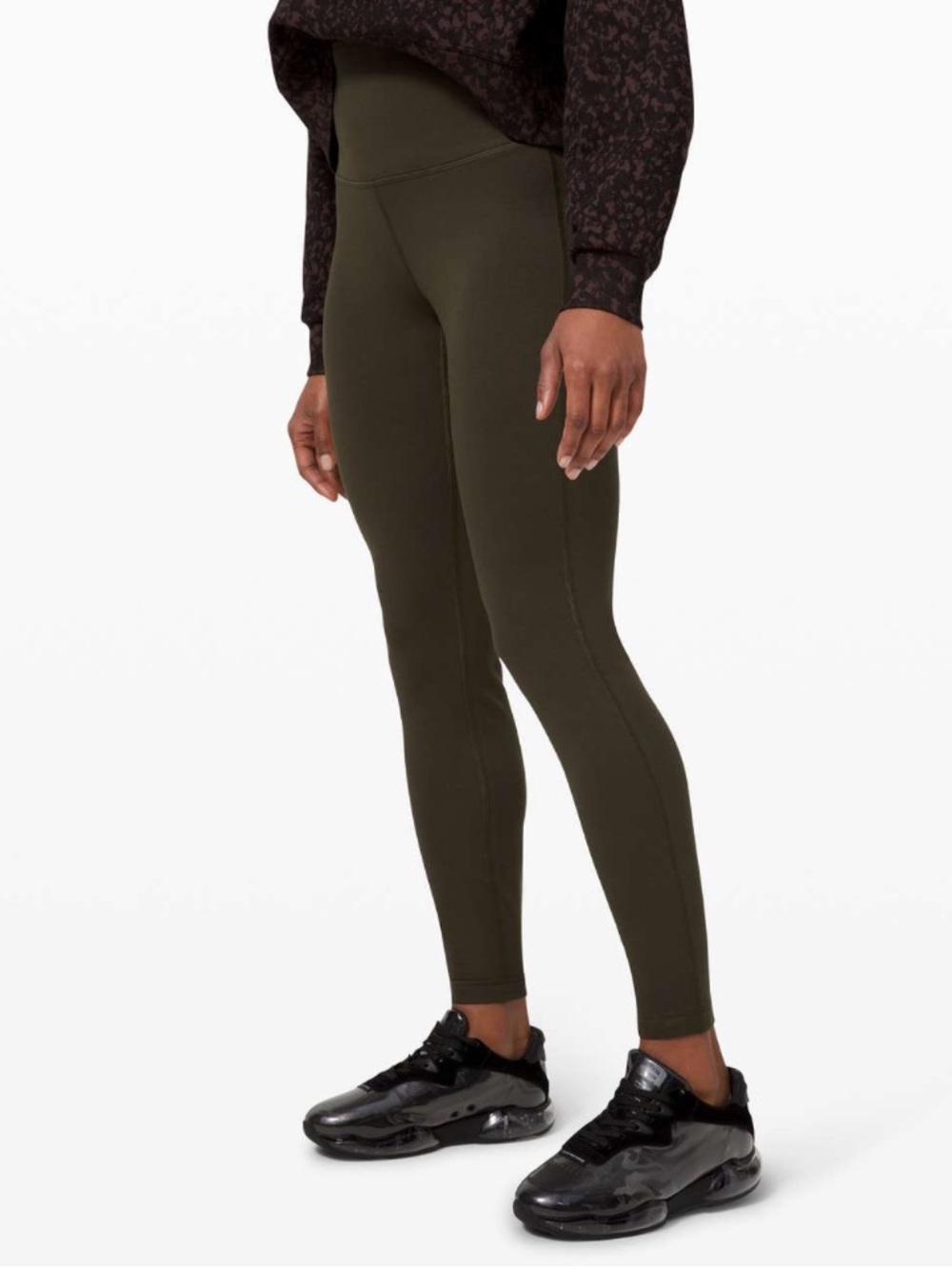 Lululemon Wunder Lounge Super High Rise 28” Dark Olive Green Active Legging Pant